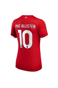 Liverpool Alexis Mac Allister #10 Jalkapallovaatteet Naisten Kotipaita 2023-24 Lyhythihainen